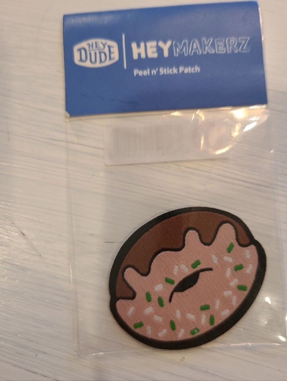 Hey Dude HEYMAKERZ peel n' stick donut patch - New